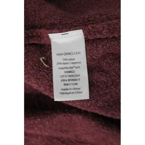 Barefoot Dreams® Unisex Purple Long Sleeve Cardigan Sweater Size XS - Picture 4 of 6